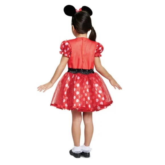 Disguise Toddler Girls' Minnie Mouse Dress Halloween Birthday Party Costume, 2T - Picture 2 of 4